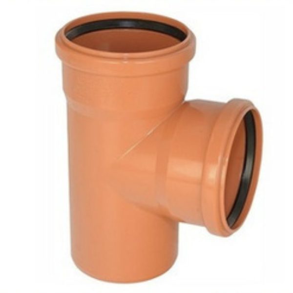 Ārējās kanalizācijas PVC atzars / DN110/110/87gr.