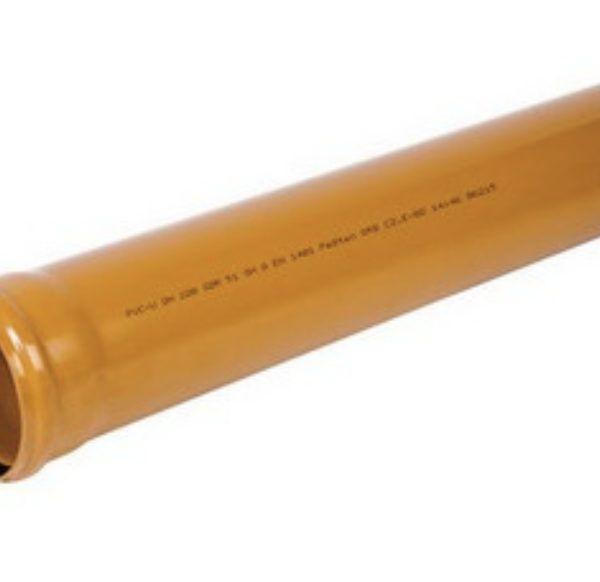 Ārējās kanalizācijas PVC caurule SN4 / DN110/1000mm